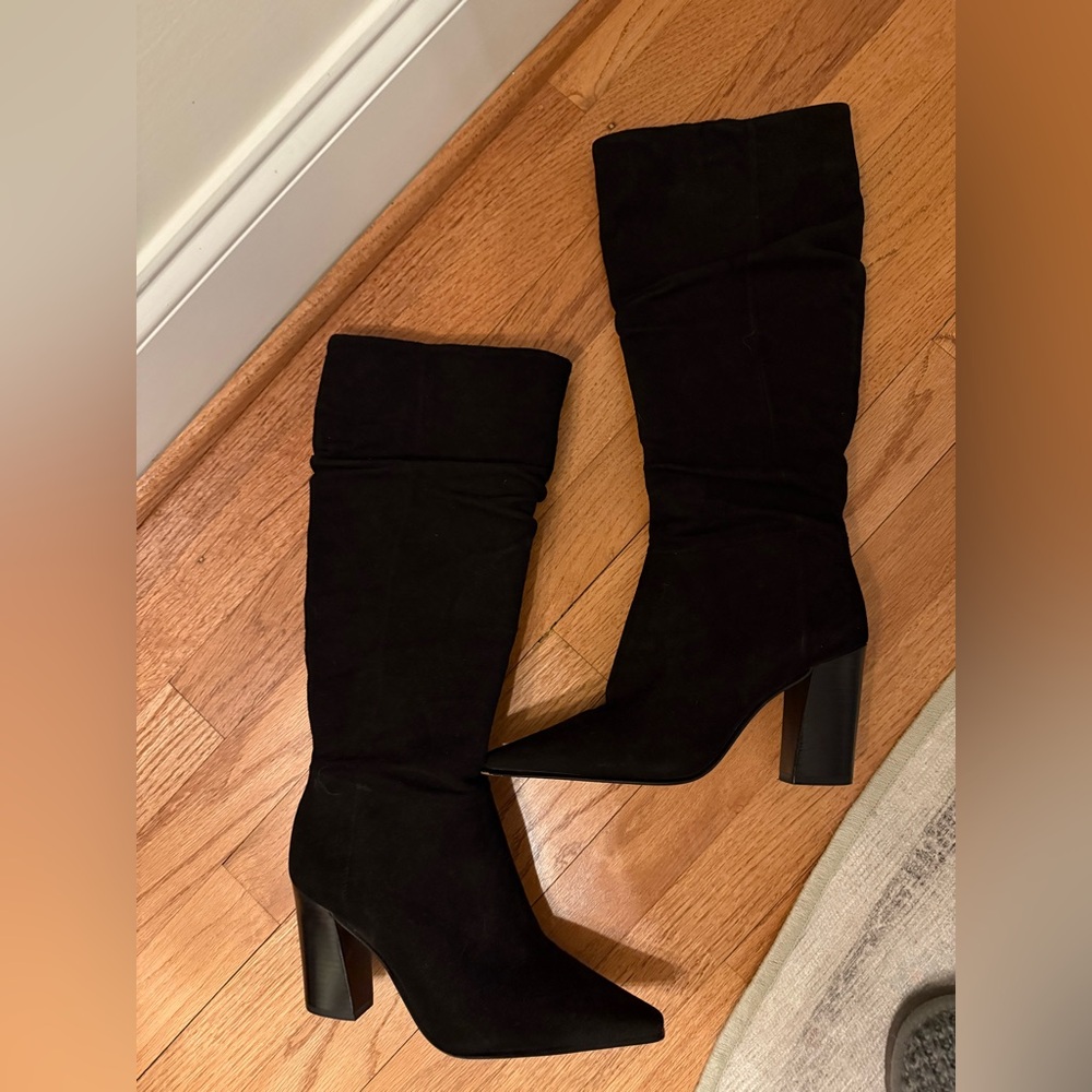 Elegant Black Knee-High Women's Boots